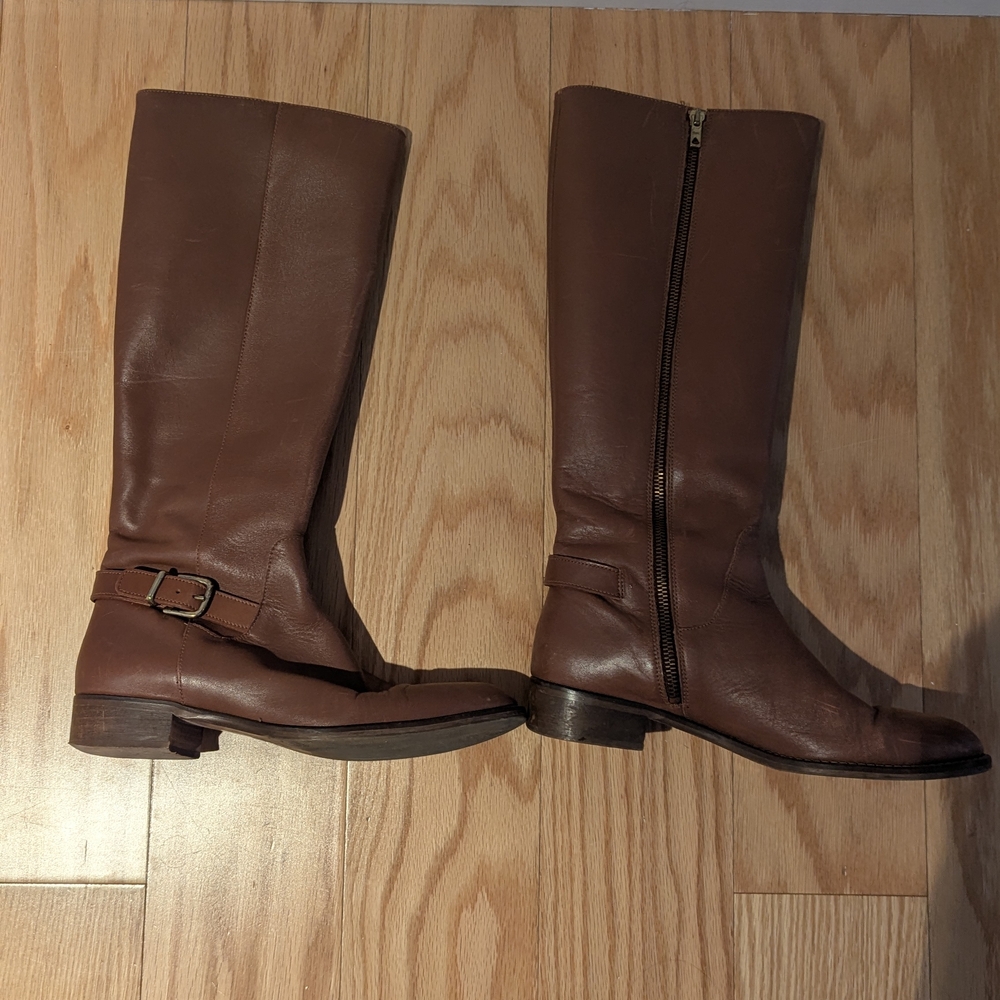 J. Crew Brown Heeled Boots